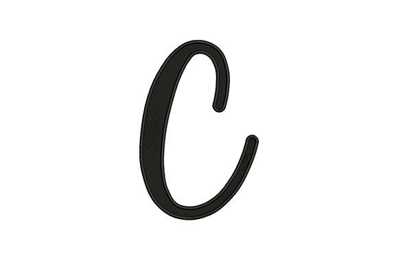 Alphabet C: A Simple and Versatile Embroidery Design