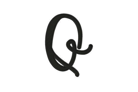 Alphabet Q: A Versatile and Fun Embroidery Design