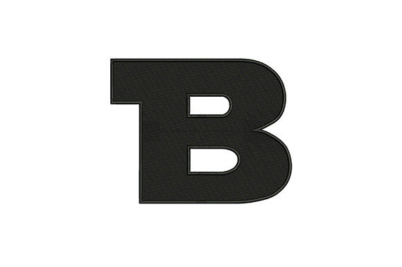Bringing Charm with Letter B Embroidery