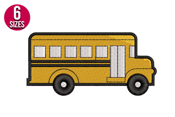 Creative School Bus Embroidery for Back to School