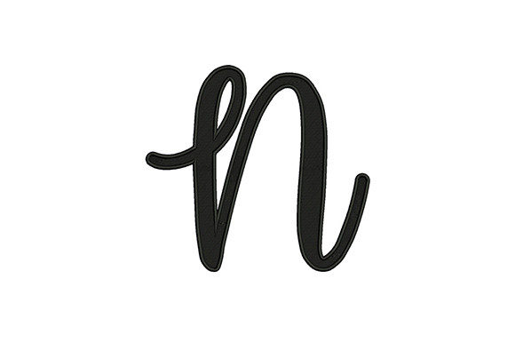 Elegant Alphabet N for Versatile Embroidery Projects