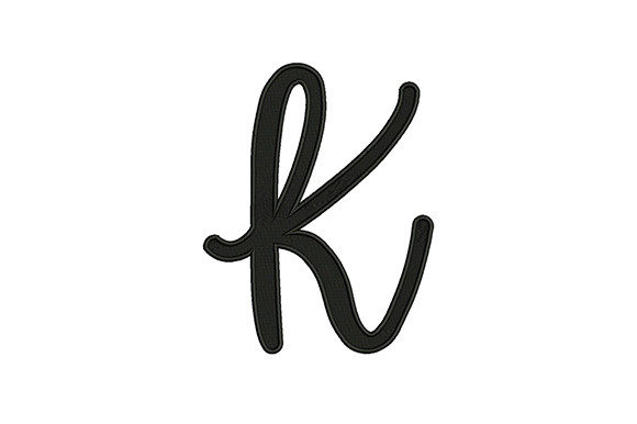 Elegant and Versatile Alphabet K Embroidery