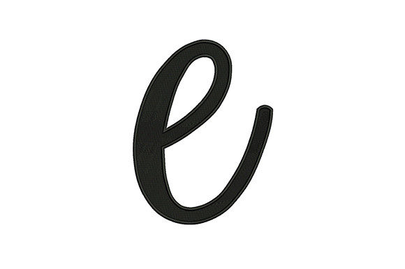Lower Case Alphabet E: A Versatile Embroidery Design