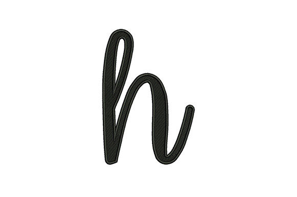 Lower Case Alphabet H: A Versatile Embroidery Design