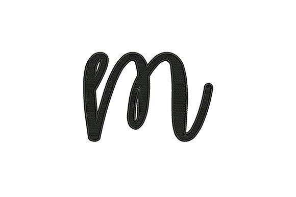 Lower Case Alphabet M: A Versatile Embroidery Design