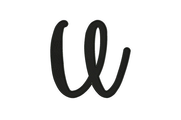 Lower Case Alphabet U: A Versatile Embroidery Design