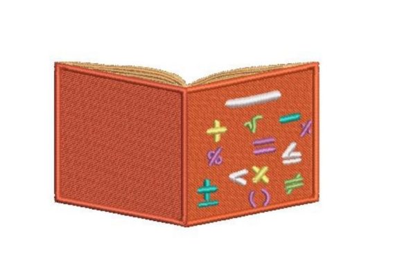 Mathematics Book Cover: A Cheerful Embroidery Design