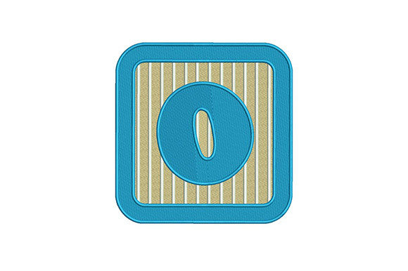 Number 0 Charm: A Versatile Embroidery Design