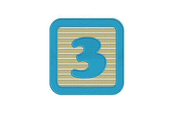 Number Three: A Versatile Embroidery for Seasonal Projects