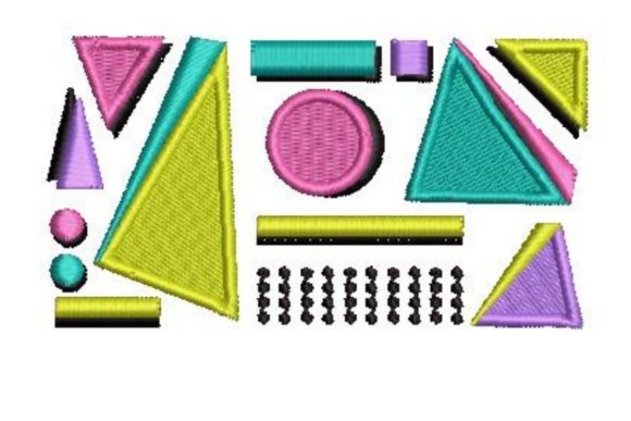 Retro Geometric Shapes for Stylish Back to School Gear