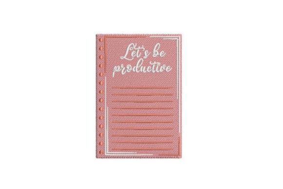 Rose Gold Spiral Planner: A Stylish Embroidery Design