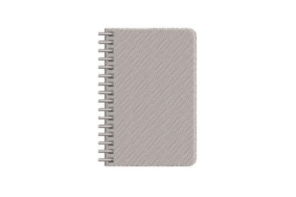 Silver Spiral Notebook: A Back to School Embroidery Must