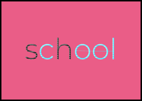 Simple and Stylish School Letters for Monogramming