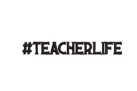 Teacherlife: A Charming Embroidery for Cozy Sweatshirts
