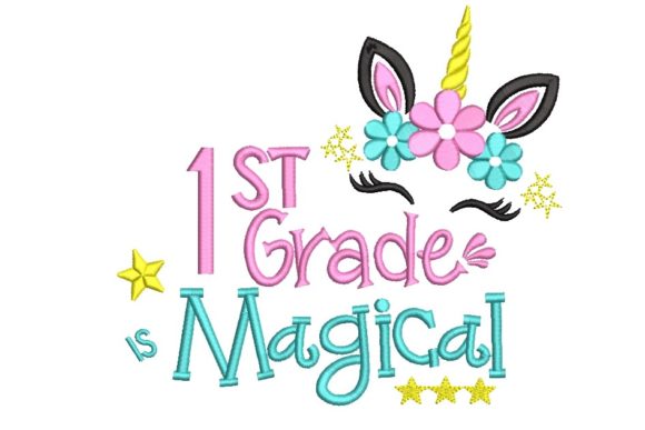 Unicorn 1st Grade Magical Sweatshirt Design